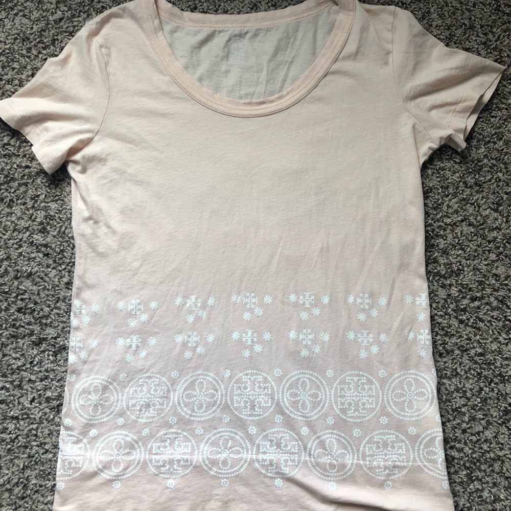 Tori Burch Blush Pink Lightweight Tee